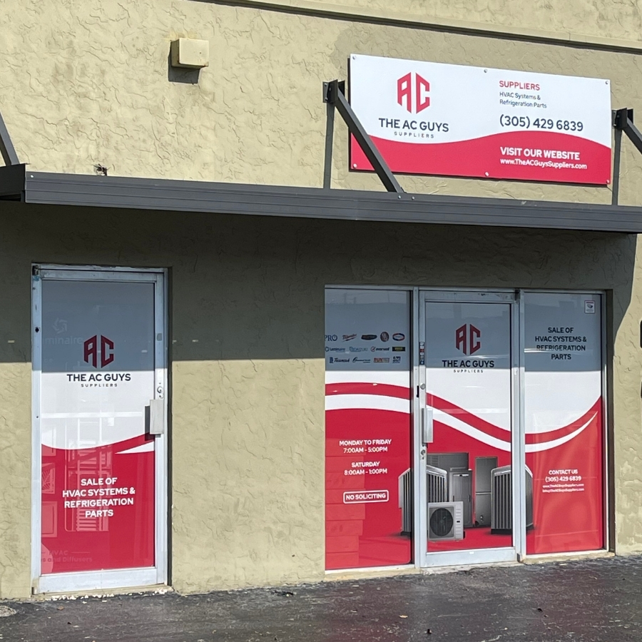Storefront window graphics example